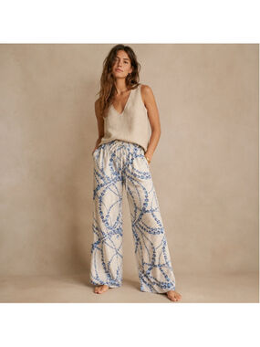 MISA Pull On Wide Leg Teagan Floral Pants M NWT